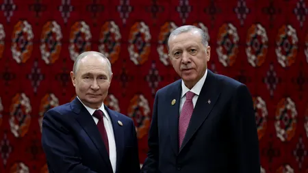 Putin și Erdogan s-au întâlnit în Turkmenistan. Moscova colaborează cu Iranul în problema programului său nuclear, anunță liderul de la Kremlin