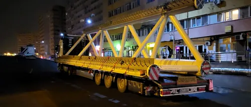 GALERIE FOTO | A început să vină tablierul de la Pasajul Doamna Ghica. Când se va circula pe cel mai așteptat pod din București