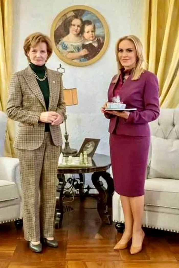 Gabriela Firea și Principesa Margareta / Sursa foto: Facebook Gabriela Firea