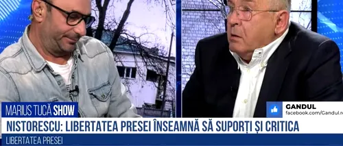 VIDEO Jurnalistul Cornel Nistorescu: „Se vede atât de grosolan incultura din media. Ești liber să spui ce vrei, să bați câmpii în materie de informație, de corectitudine, de logică?
