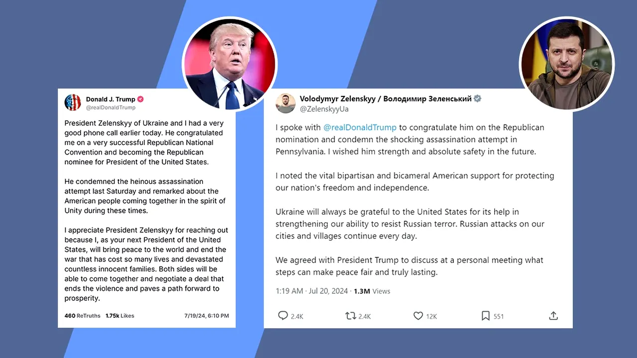 TRUMP și Zelenski discută pașii pentru „PACEA echitabilă” / „Aș dori să ne faci o favoare”. Apelul de 30 de minute ce a schimbat președinția lui Trump