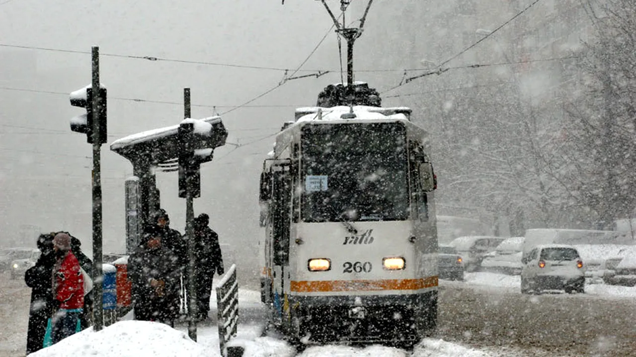 AVERTIZARE COD GALBEN de ninsoare și viscol în București și 19 județe din estul și sudul țării