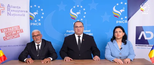 Conservatorii din România s-au unit. AD, ARN și PNCR au făcut front comun pentru alegerile PARLAMENTARE