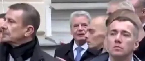Imagini VIDEO cu președintele Germaniei, lovit în cap cu un ou. „A fost puțin tulburat de șoc, dar...