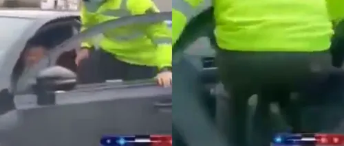 Incredibil cum a încercat un polițist din Cluj să îl oprească pe un șofer fugar: Scene rupte din filmele de acțiune! - VIDEO