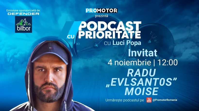 Apare „Podcast cu Prioritate” #56 by ProMotor cu Radu „EvLSant0s” Moise - maestrul drifturilor