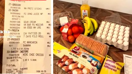 Cât costă 30 de ouă în Canada și care este diferența față de România. O româncă a postat bonul fiscal de la supermarket