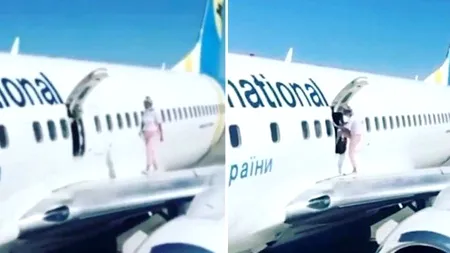 Un pasager a deschis ușa de urgență a unui avion și a început să meargă pe aripa aeronavei, pentru ”a lua o gură de aer proaspat”. Cum i-a pus în pericol pe cei din jur