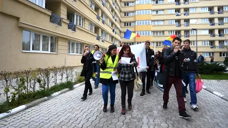 Studenții protestează la București. Mihnea Costoiu îi primește la negocieri 