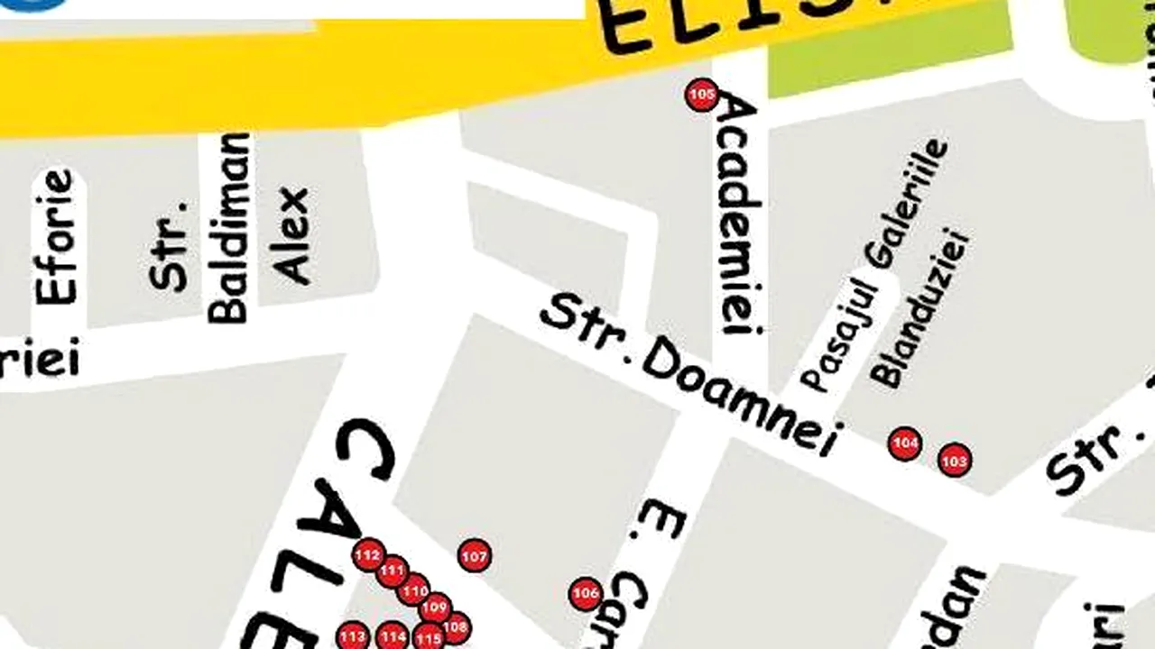 HARTA la zi a Centrului Vechi: baruri, restaurante, locuri de distracție