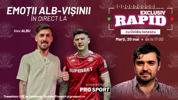 „EXCLUSIV RAPID” cu Alexandru Albu si Cristi Sapunaru incepe la ora 17:00, in direct pe YouTube – ProSport!