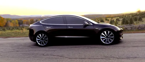 TESLA MODEL 3 a fost lansată. Ce dotări are cel mai ieftin model