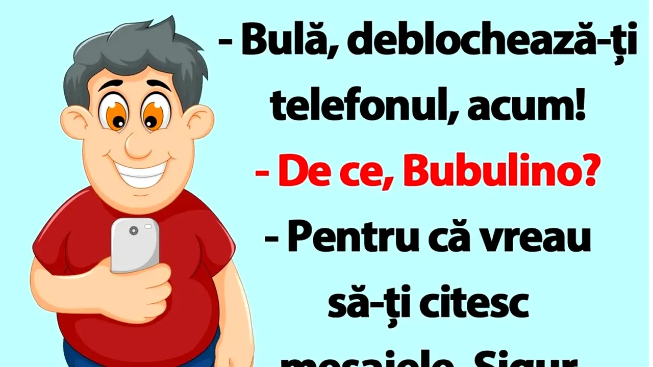 BANC | „Bulă, deblochează-ți telefonul!”
