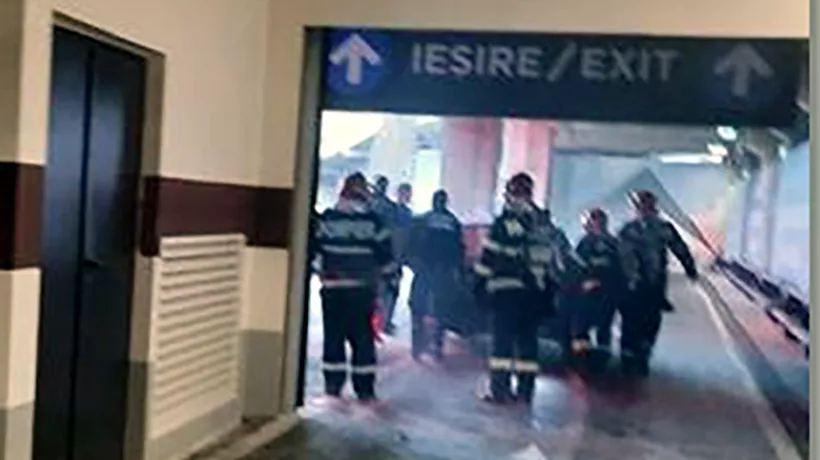 Incendiu într-un mall din Timișoara.  Zeci de persoane au fost evacuate
