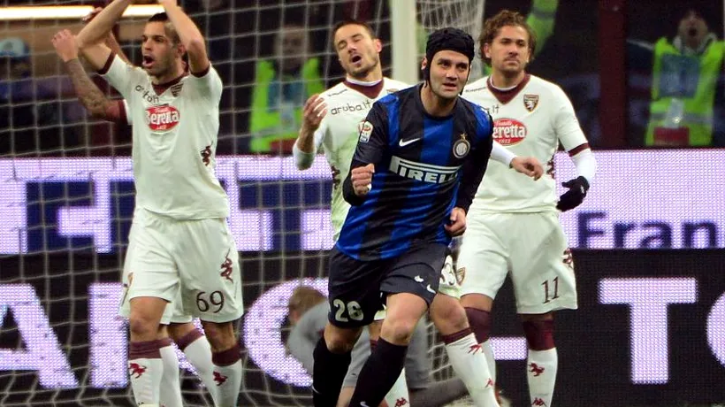 Golul prin care Cristi Chivu a deschis scorul în meciul Inter-AC Torino 2-2. VIDEO