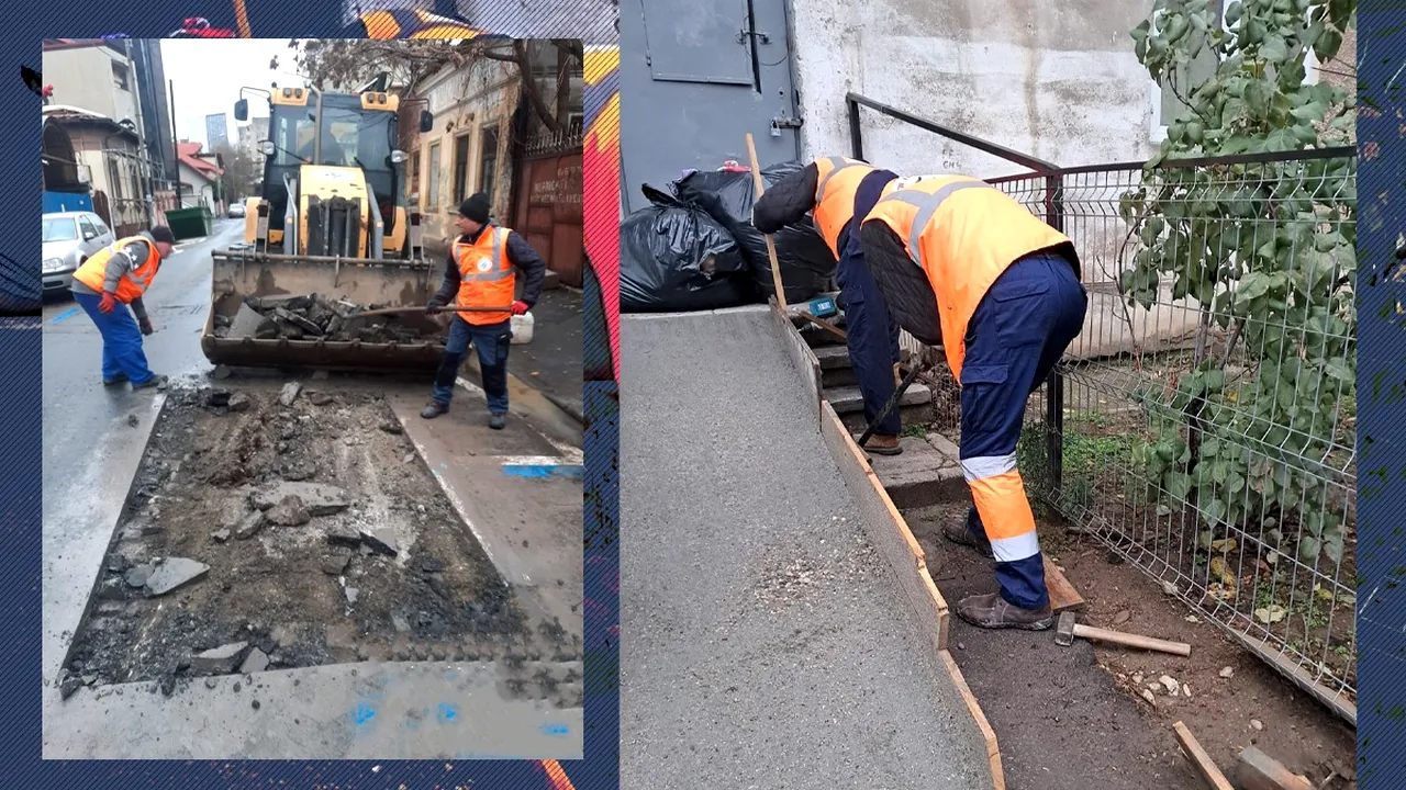 (P) Continuă intervențiile pentru îmbunătățirea infrastructurii din Sectorul 5. Rampă pentru pubele și reparații urgente ale carosabilului