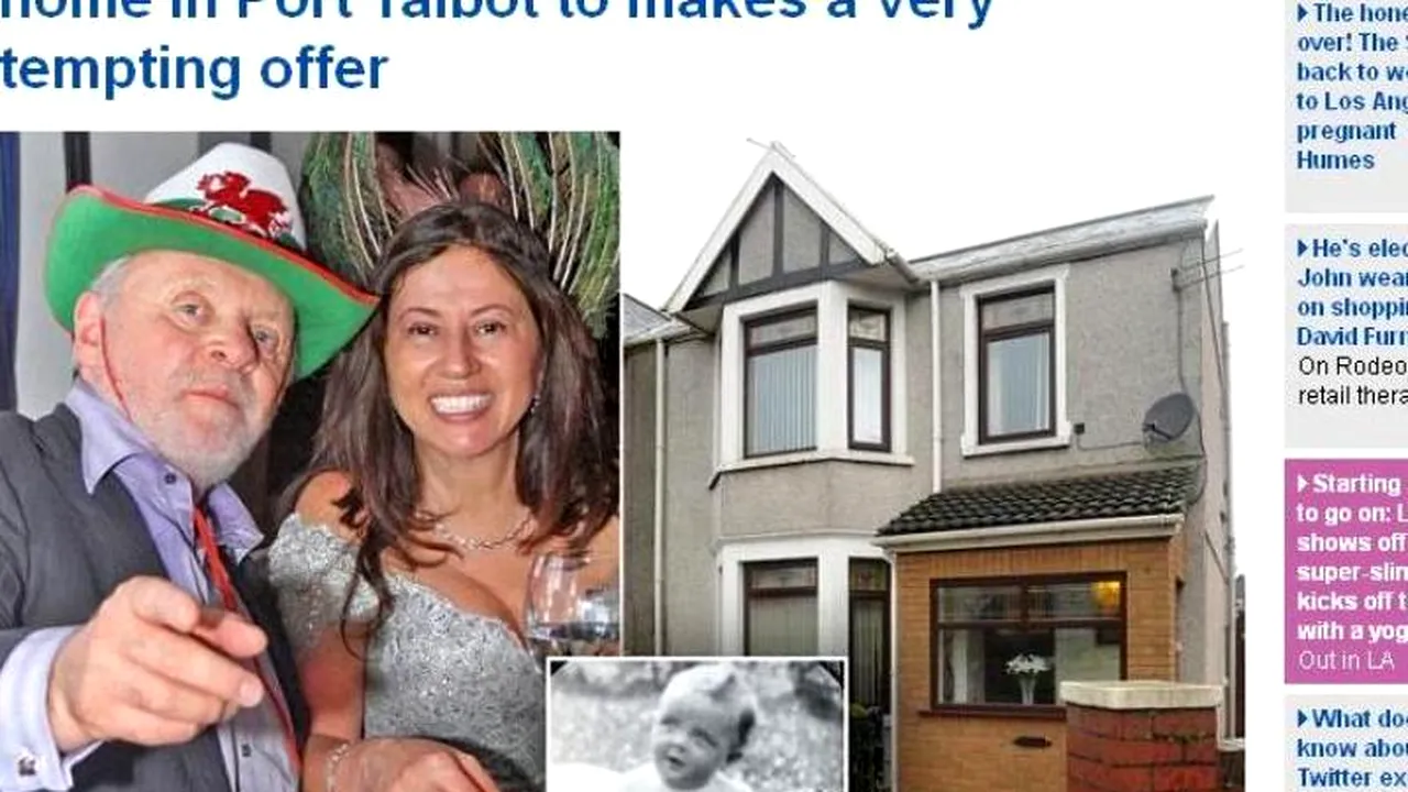 Anthony Hopkins vrea să cumpere casa în care s-a născut