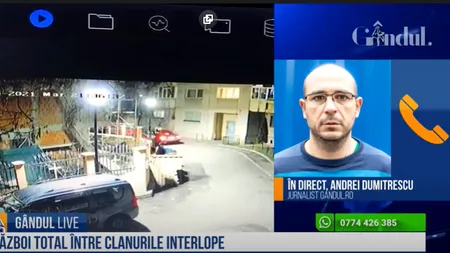 GÂNDUL LIVE. Război total între cele mai periculoase clanuri din București! Andrei Dumitrescu, jurnalist GÂNDUL.RO: „Conflictul dintre Bebino și membrii altei grupări a avut urmări pe care nu le aștepta nimeni”