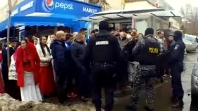 Jandarmii au intervenit la Spitalul Sfântul Spiridon, zeci de romi au venit să își plângă bulibașa