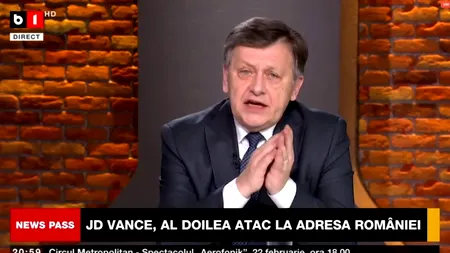 REPLICA lui Antonescu pentru J.D. Vance: Nu vrea să vorbim despre câte dosare politice s-au făcut sub oblăduirea ambasadei SUA?!