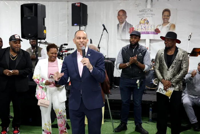 Reprezentantul Hakeem Jeffries, liderul minorității democrate (opoziției) din Camera Reprezentanților 