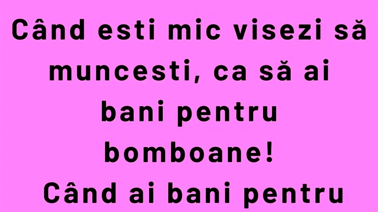 Bancul de luni | Când ești mic