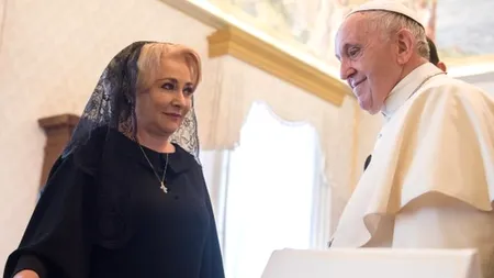 Dăncilă, la întâlnirea cu Papa Francisc: „Sfinția Voastră, I am very glad for this opportunity