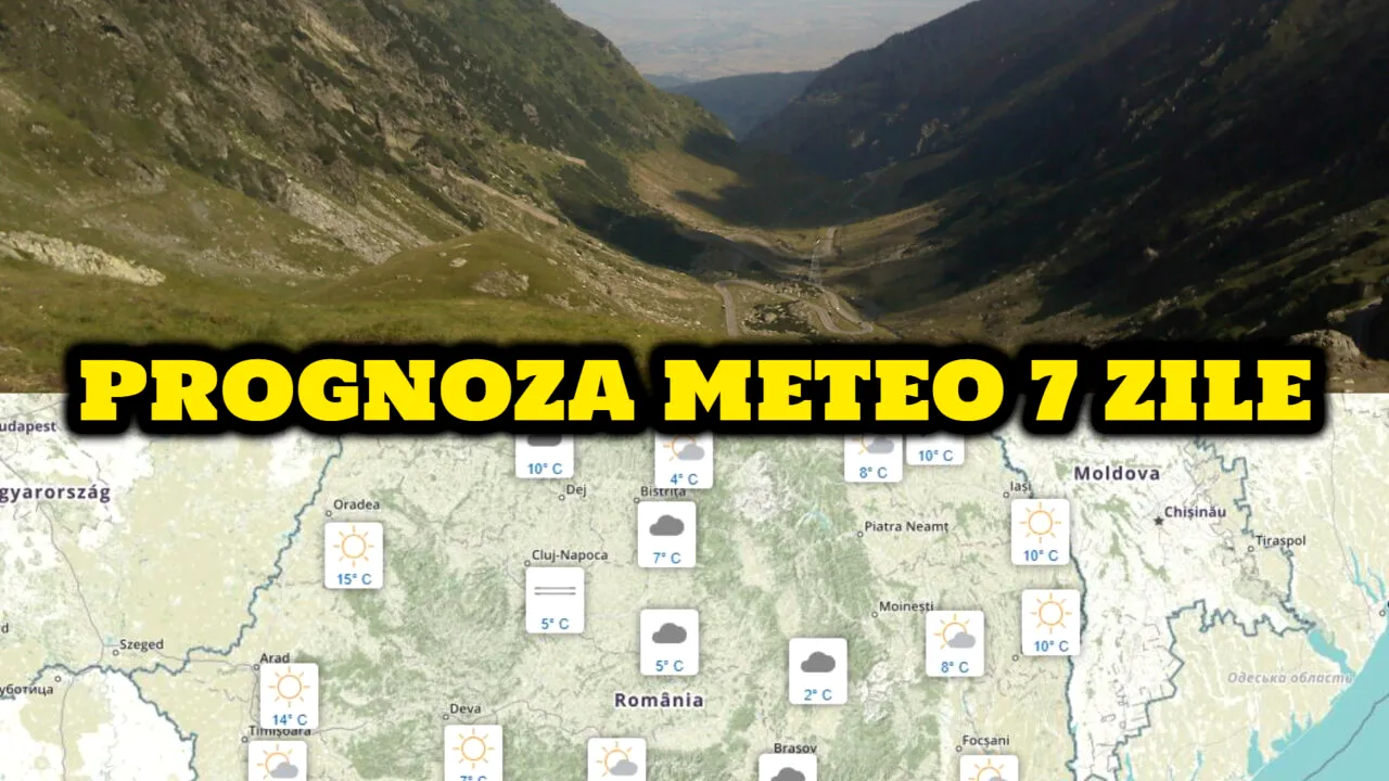 Meteorologii ANM anunță prognoza pentru următoarele 7 zile. Cum va fi vremea în România