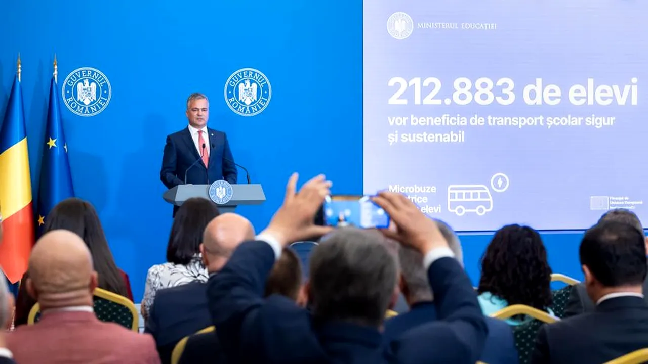 Transport verde pentru elevi. Guvernul alocă 250 de milioane de euro pentru microbuze școlare electrice
