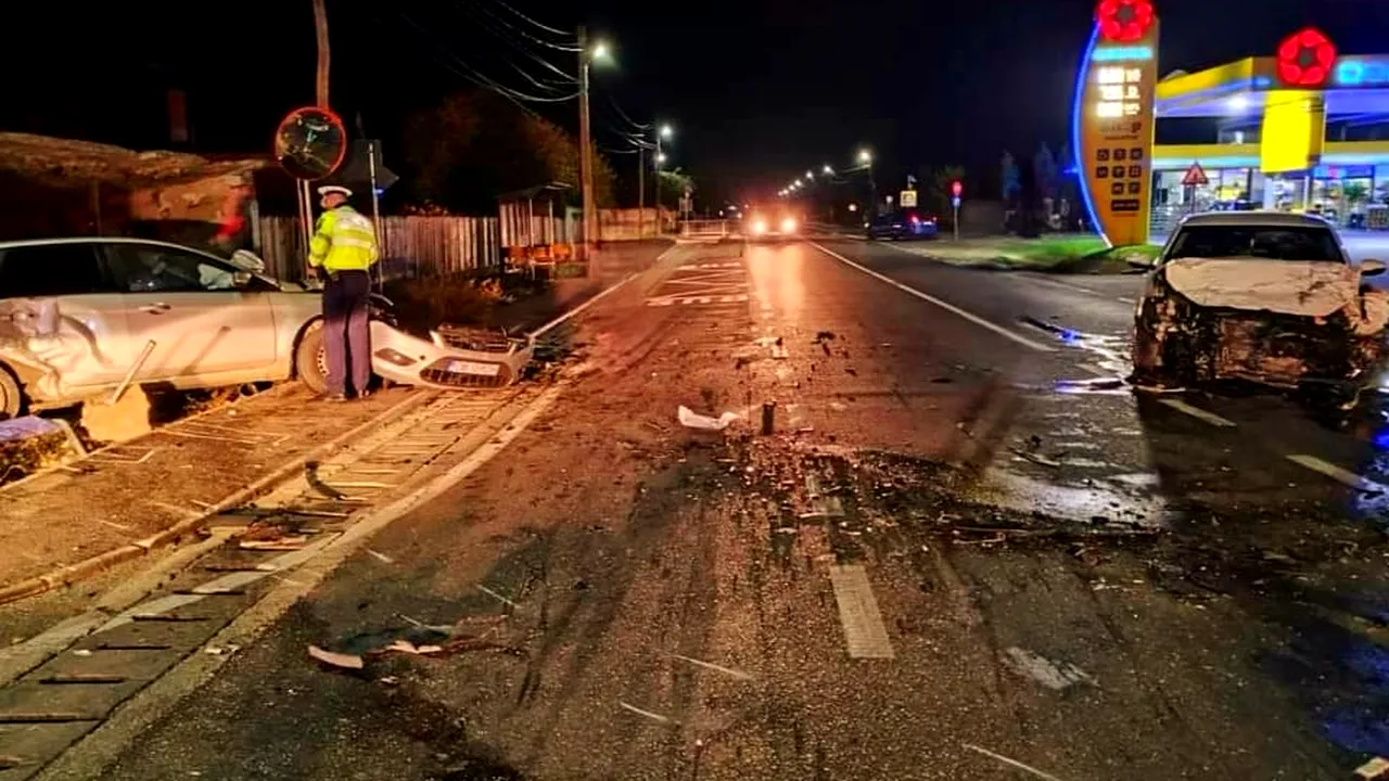 FOTO: Accident cumplit în Dâmbovița. O femeie a murit pe loc. Alți trei răniți au ajuns la spital