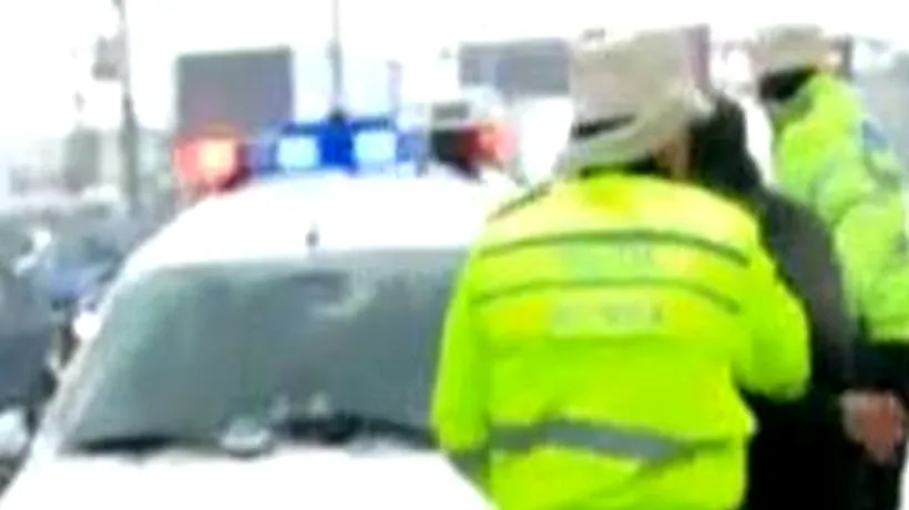 Altercație între doi polițiști și un judecător, pe autostrada A1. Judecătorul are nasul spart și o mână în ghips
