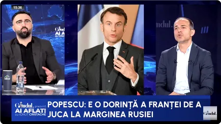 Ștefan Popescu: „Franța vrea să JOACE la margine cu Rusia”