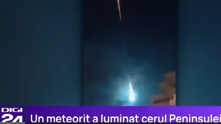 Fenomen spectaculos vizibil din Spania și Portugalia. Un meteorit a luminat cerul peninsulei Iberice