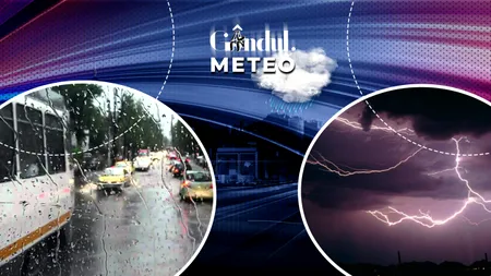 Avertisment de ultimă oră al meteorologilor ANM. România, sub averse torențiale și grindină, care sunt zonele afectate