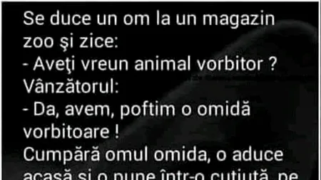 Bancul de joi | Omida vorbitoare