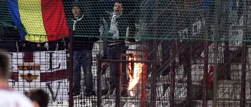 Ponta condamnă gestul inacceptabil al fanilor echipei Rapid, de a incendia drapelul Ungariei