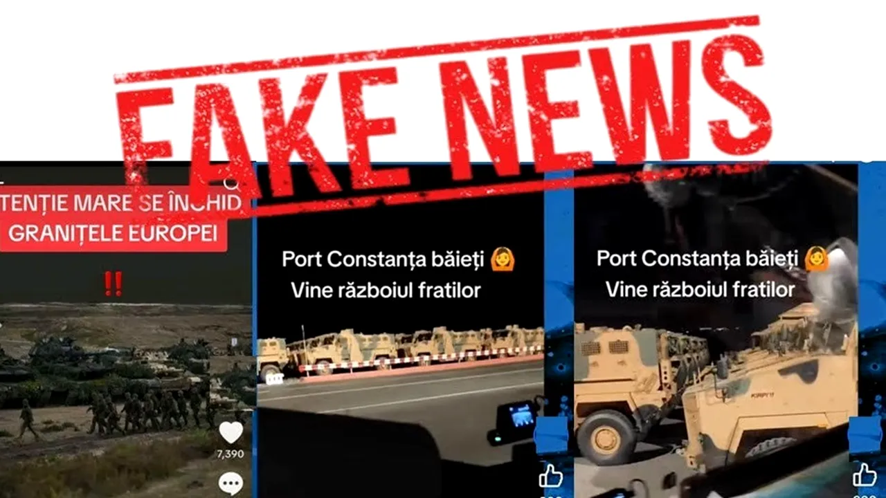Avertisment MAPN, referitor la DEZINFORMĂRI, potrivit cărora granițele României se închid, iar tehnica militară e concentrată în portul Constanța