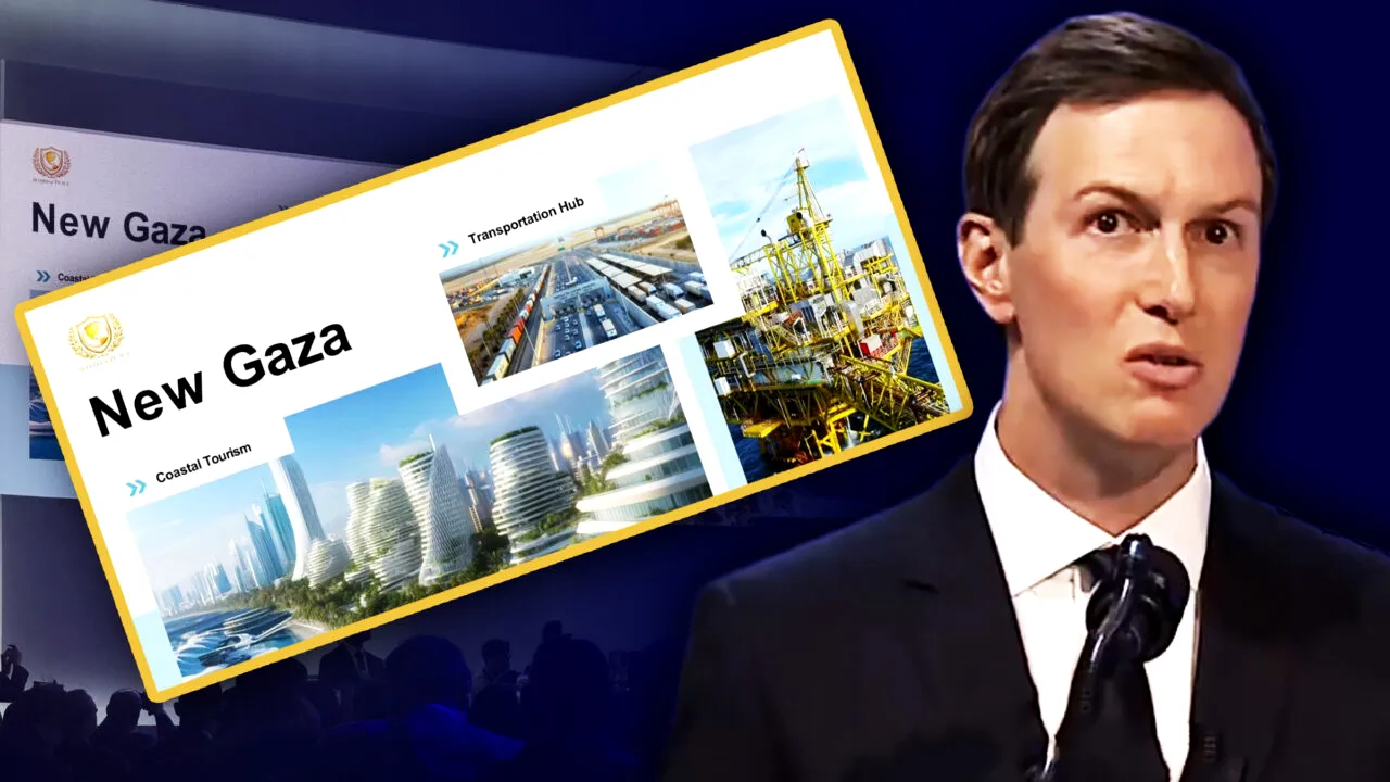 Ginerele lui Trump dezvăluie la Davos „planul general” pentru Gaza, cu o hartă și mai multe proiecții. Cum va arăta noua enclavă palestiniană