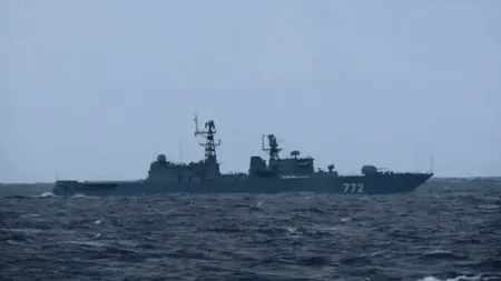 Provocare periculoasă în Marea Nordului. O navă de război rusească a efectuat exerciții cu muniție reală lângă coastele Marii Britanii