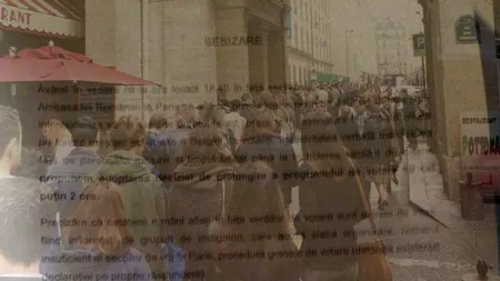Este SCANDALOS ce apare în această sesizare trimisă către BEC dintr-o secție de votare din Paris, în timp ce românii stăteau la coadă pentru a vota