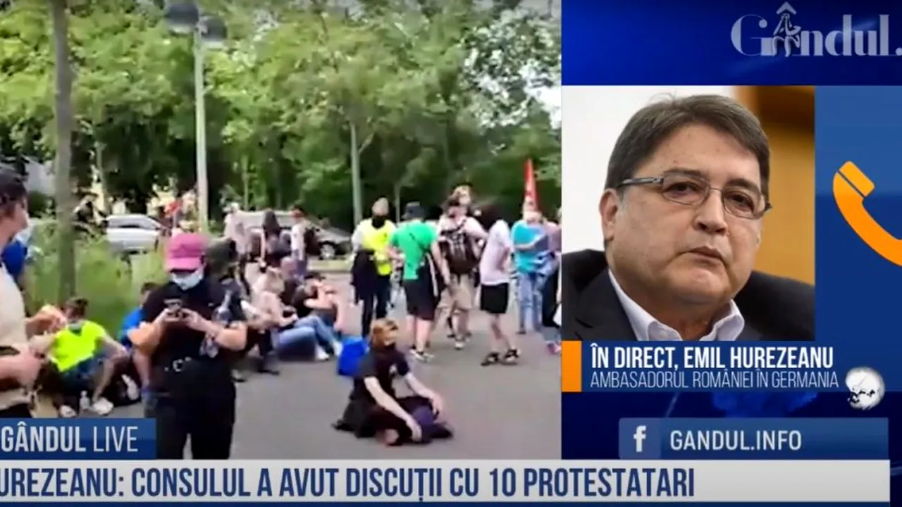 GÂNDUL LIVE. Emil Hurezeanu, ambasadorul României în Germania, despre situația românilor care au protestat în Bonn: Ministrul Muncii Violeta Alexandru s-a întâlnit cu angajații și patronii fermei din Bonn / În Germania se încearcă azi modificarea legislației muncii referitoare la români
