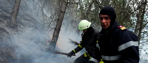 Două elicoptere MAI intervin pentru stingerea incendiilor de pădure din Masivul Bucegi 