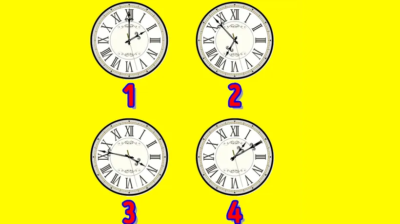 TEST IQ | Care dintre aceste 4 ceasuri nu este în regulă?