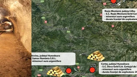 Cine sunt CĂUTĂTORII DE AUR din România ultimilor 13 ani. HARTA locurilor unde ar putea începe exploatarea metalului prețios. EXCLUSIV