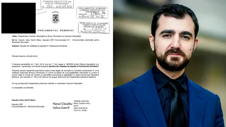 Claudiu Năsui și-a dat demisia din Parlamentul României, după ce a fost învestit ministru al Digitalizării la Chișinău. Gândul prezintă documentul