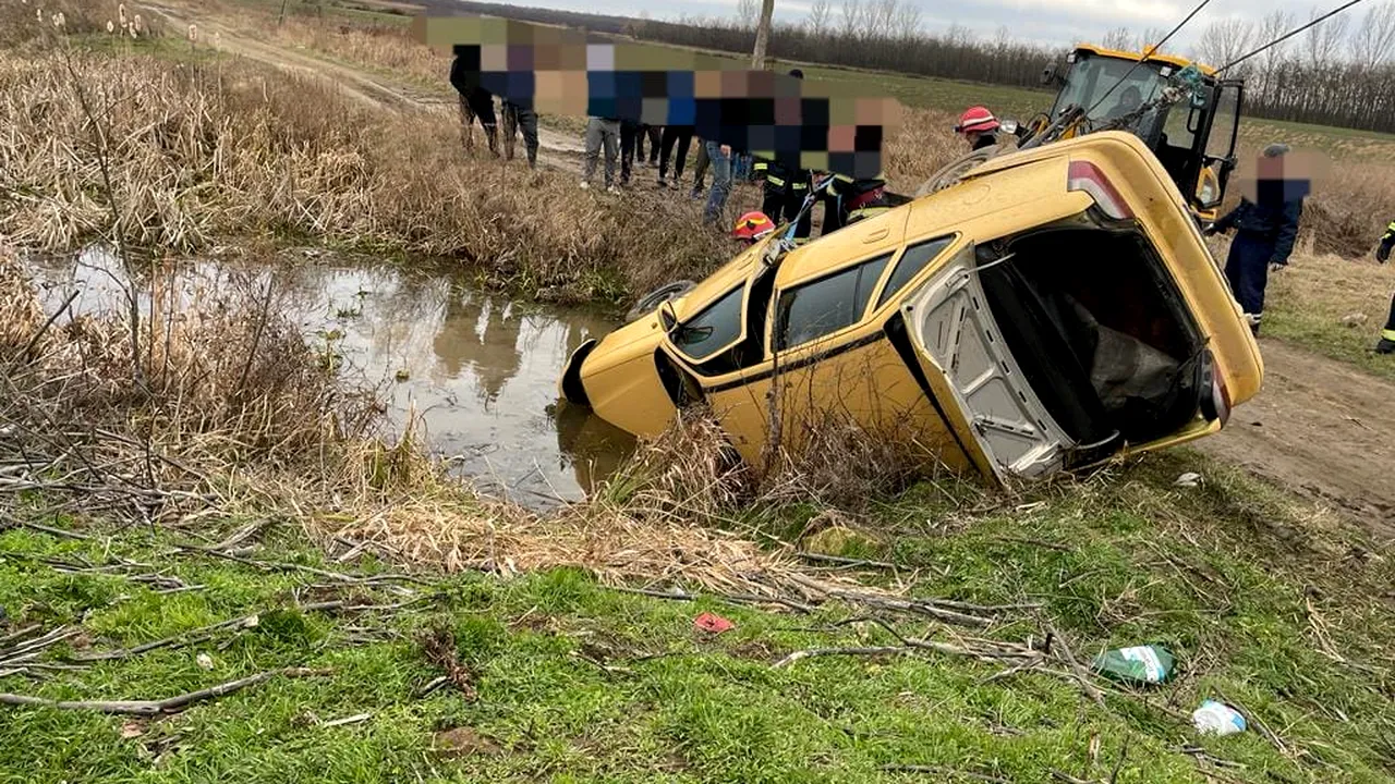 Un pădurar din Dolj a murit după ce a intrat cu mașina într-un canal