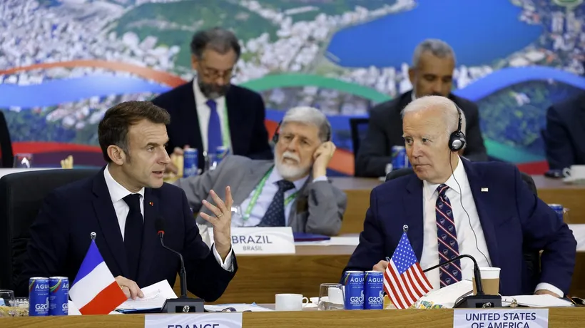 Joe Biden s-a consultat cu Emmanuel Macron despre războiul Rusiei cu UCRAINA și despre situația din Orientul Mijlociu