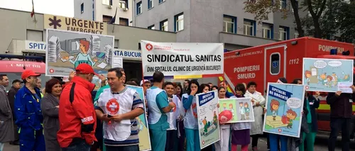 Sindicatul Sanitas anunță că e gata să intre în grevă generală: Sunt scăderi uriașe de venituri