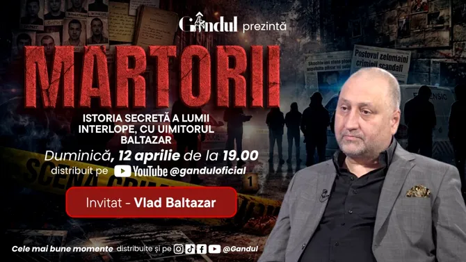 MARTORII prezintă, duminică, 12 aprilie, de la ora 19.00, istoria secretă a lumii interlope, cu uimitorul BALTAZAR