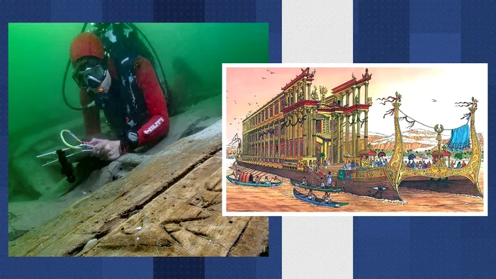 Sursa Foto: Franck Goddio/Hilti Foundation și Foro Militar General (dreapta) 